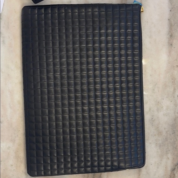 CELINE large quilted pouch in black - Picture 2 of 3